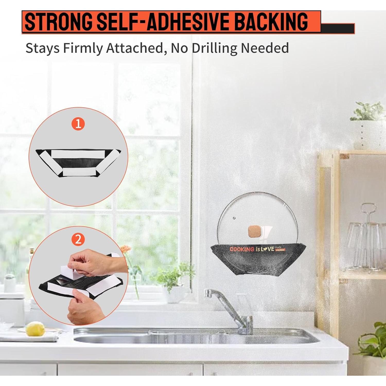 Organizador de Tapas de Olla Innomesh 15-33 cm Montaje Pared