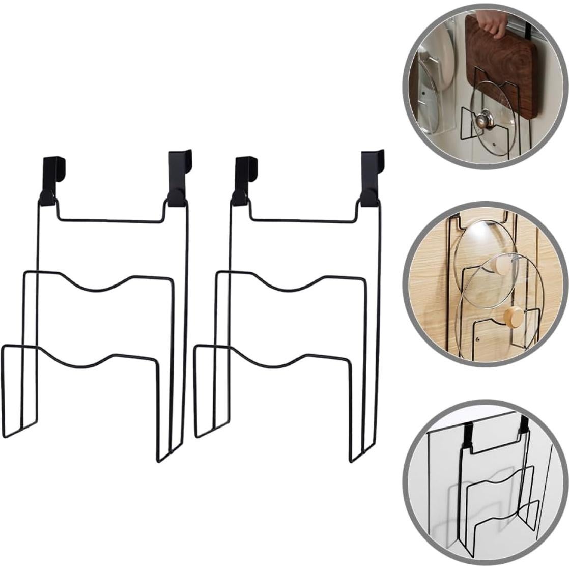 Organizador de Tapa de Olla Ciieeo Colgante Negro 30.8x20.5cm