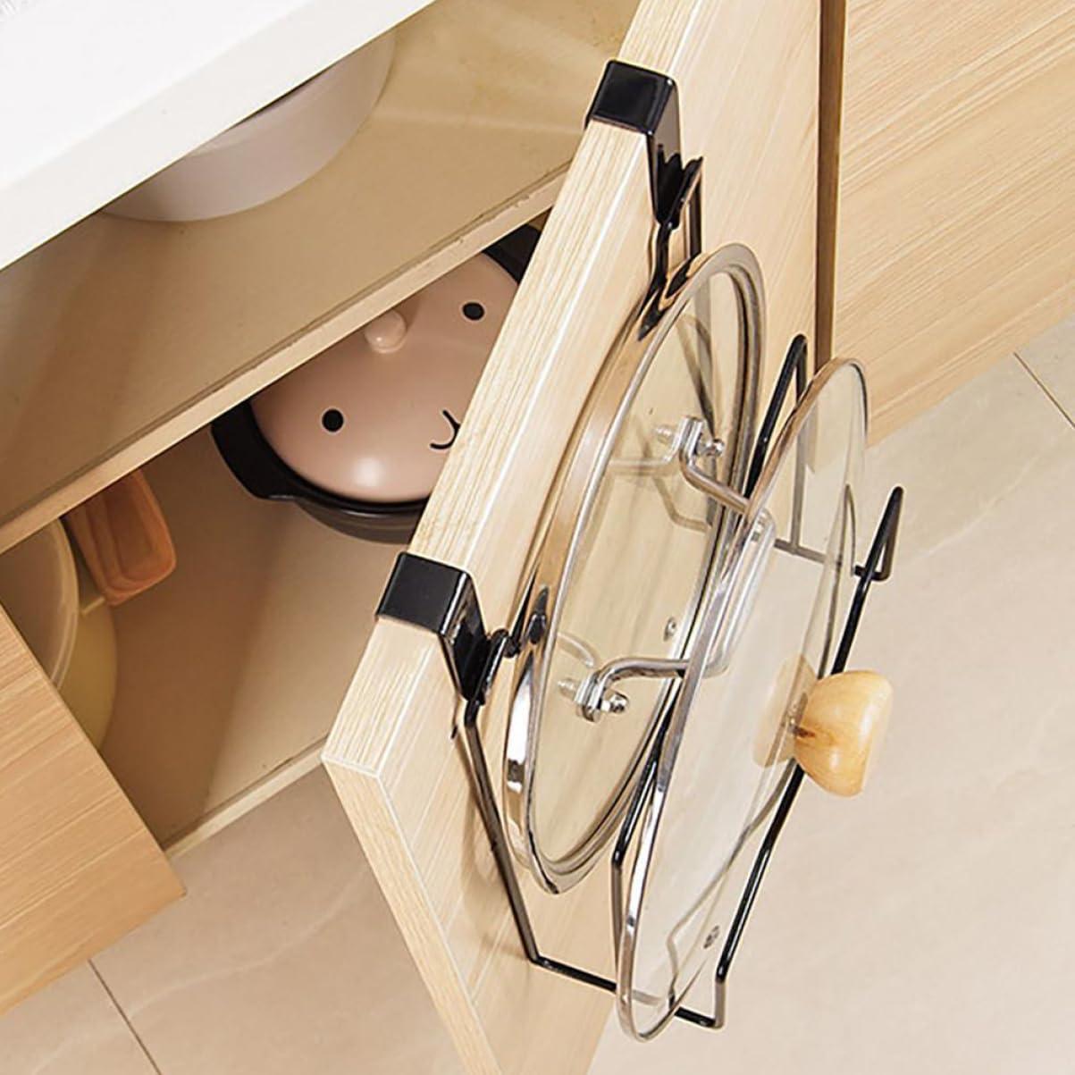 Organizador de Tapa de Olla Ciieeo Colgante Negro 30.8x20.5cm