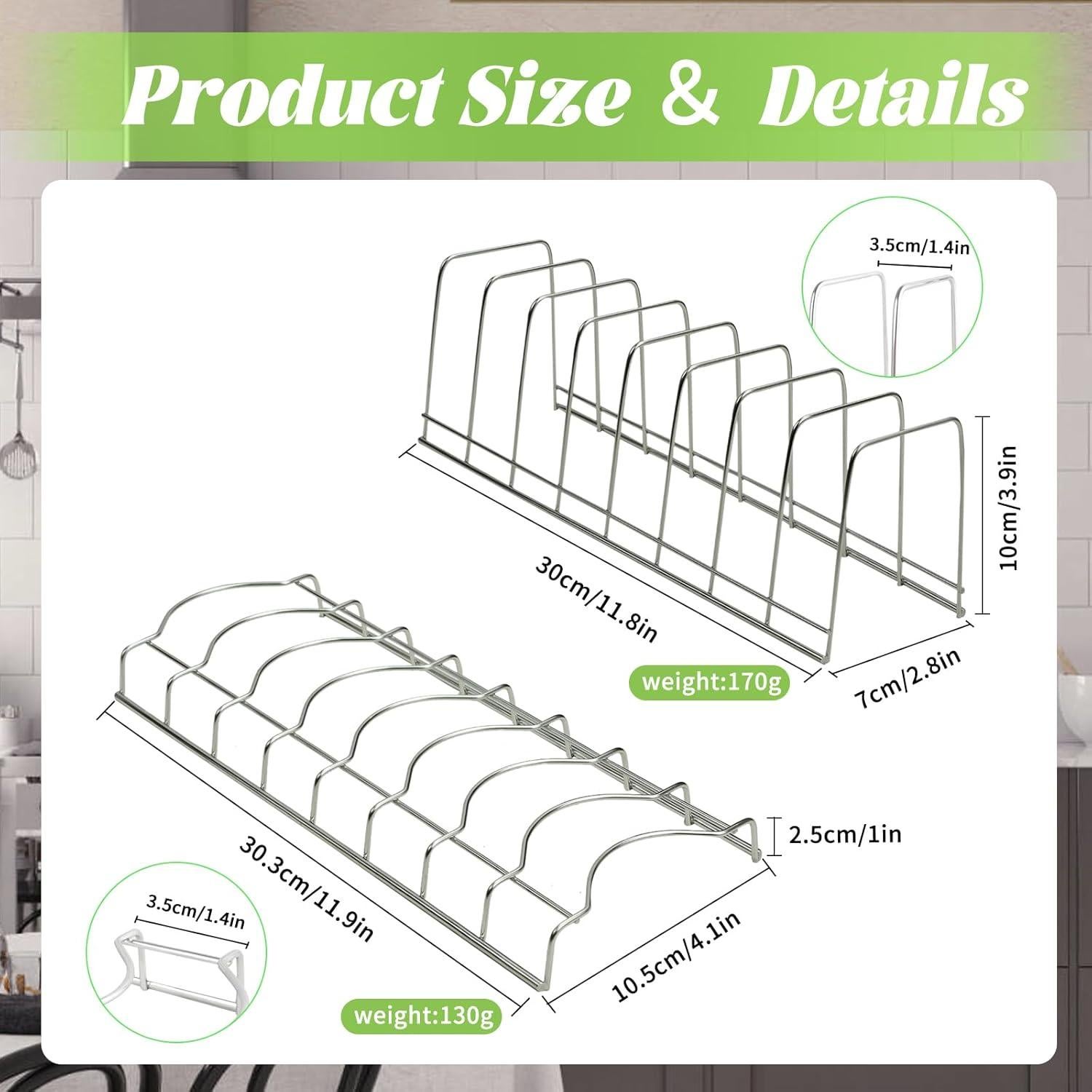 Organizador de Tapa de Olla DIBALIYI con Escurridor de Platos