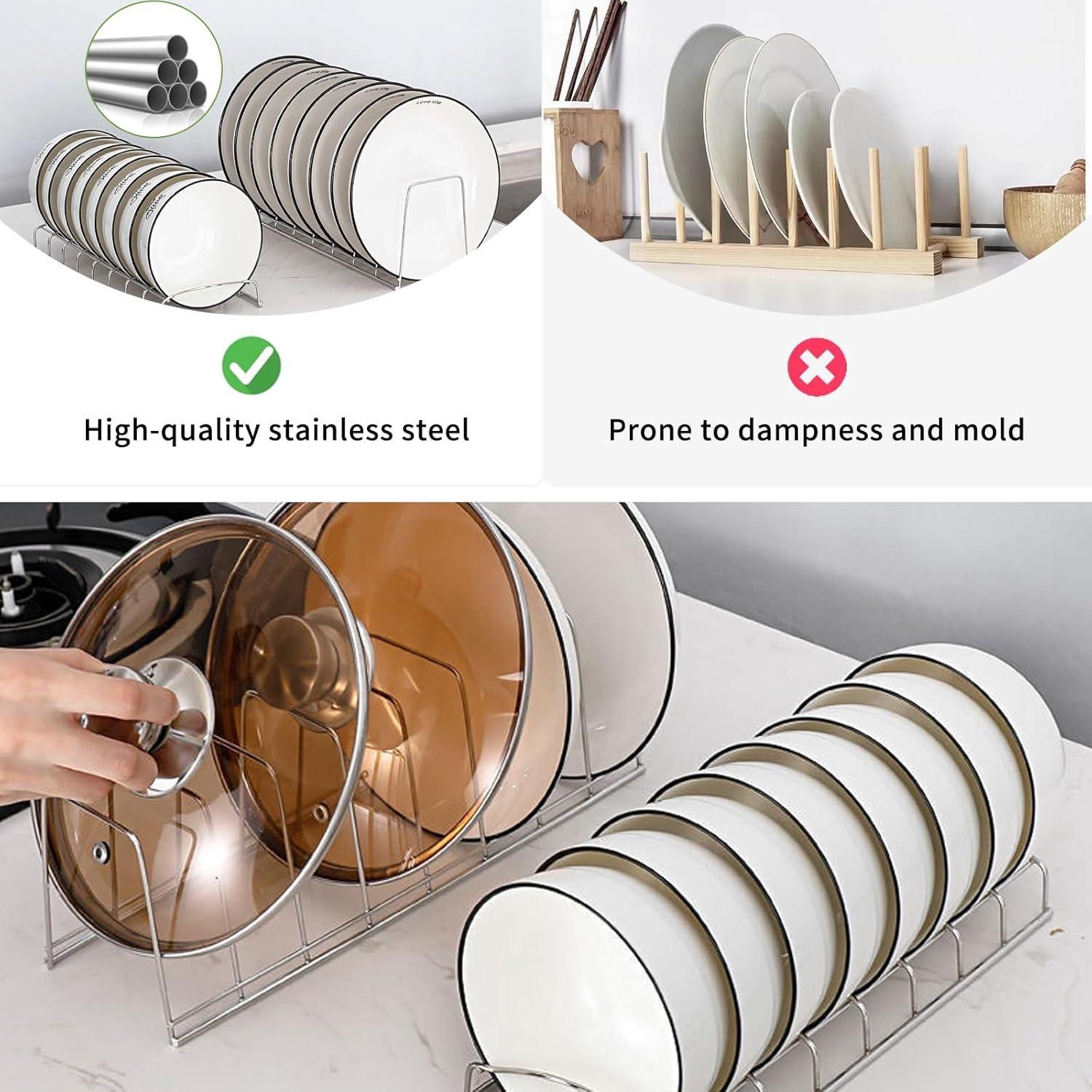 Organizador de Tapa de Olla DIBALIYI con Escurridor de Platos