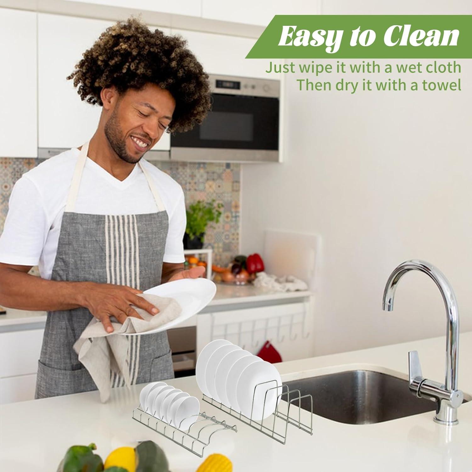 Organizador de Tapa de Olla DIBALIYI con Escurridor de Platos