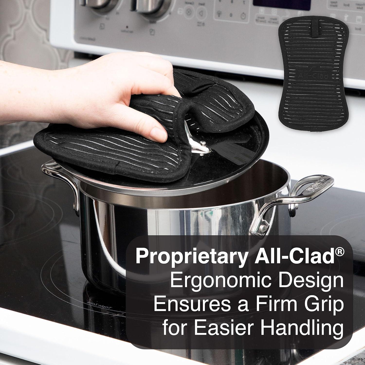 Soporte para Ollas All-Clad 2-Pack Negro 25.4x15.9cm Algodón
