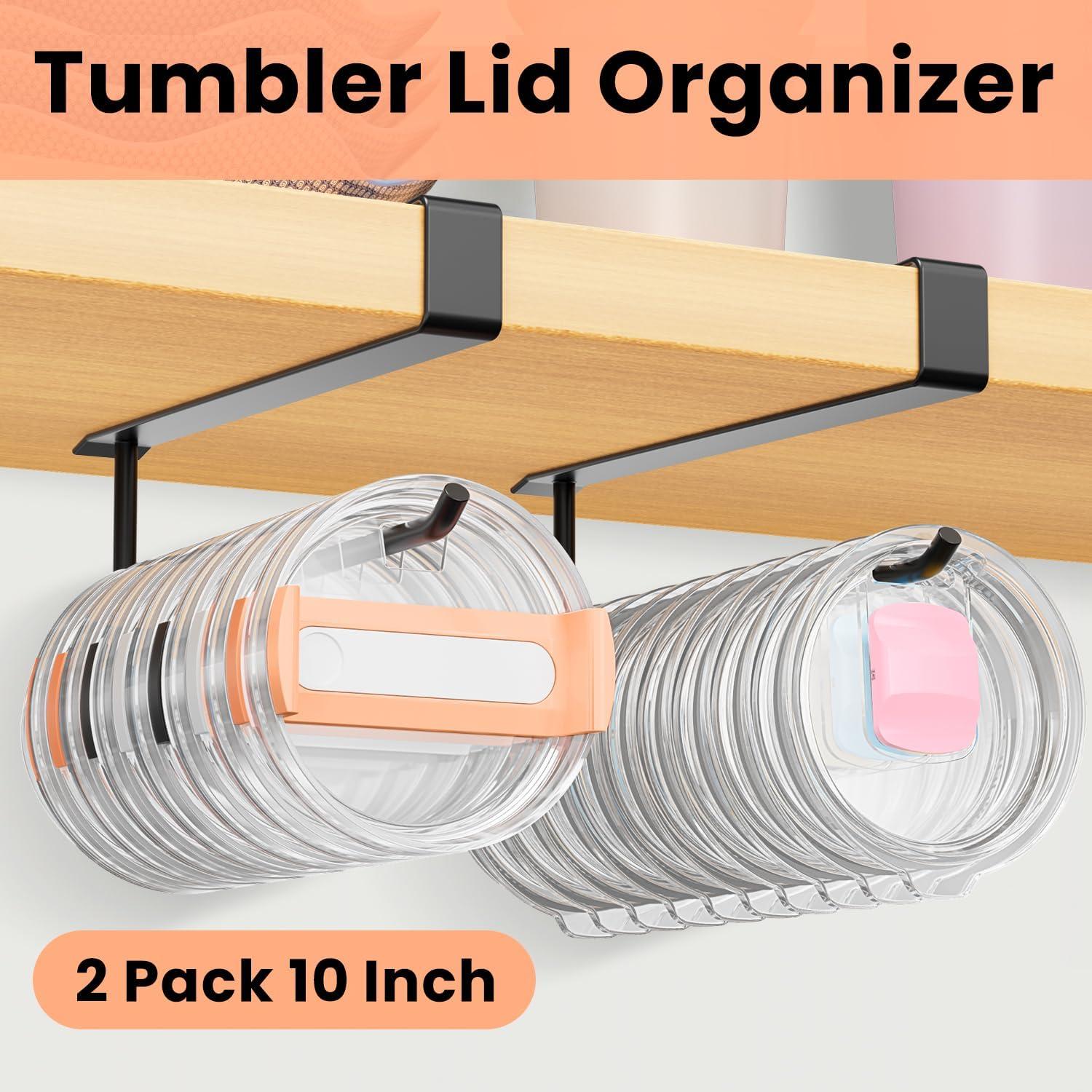 Organizador de Tapas de Vaso Grande Amawarm - Soporte Bajo Gabinete