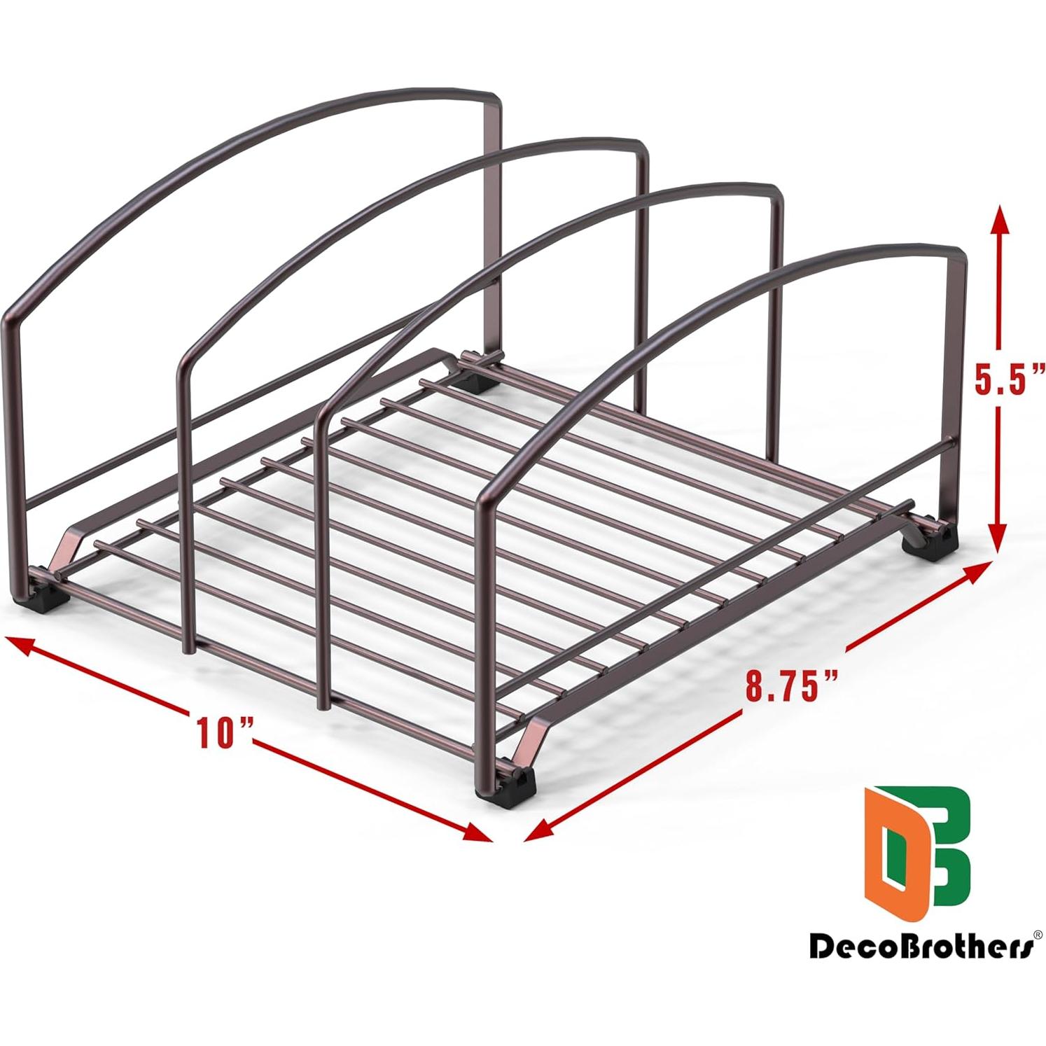 Organizador de Utensilios Deco Brothers 3 Ranuras Bronce