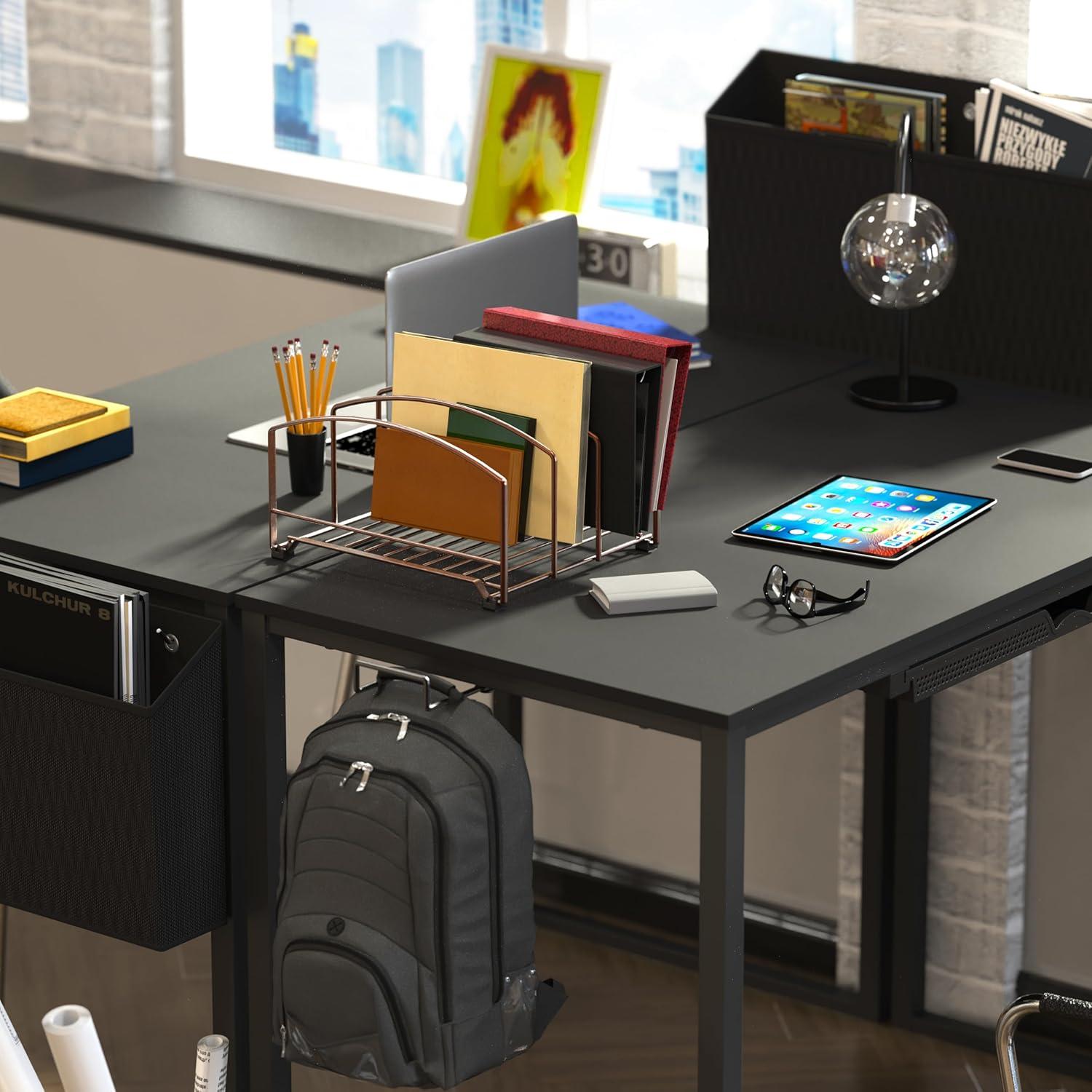 Organizador de Utensilios Deco Brothers 3 Ranuras Bronce