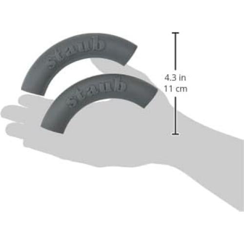 Cubierta de Mango de Silicona Staub 1004271, Redonda, Gris