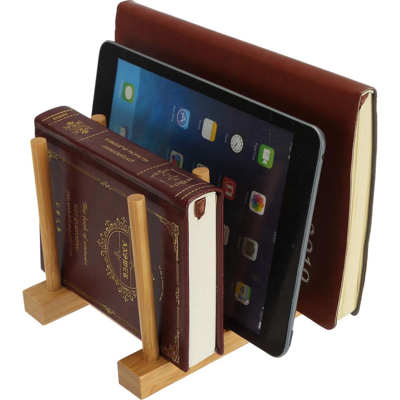 Estantes de Platos de Bambú Lawei - Juego de 4 Soportes 16x12cm