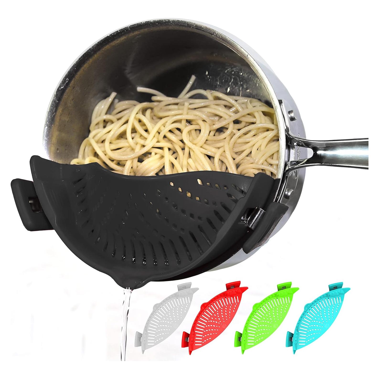 Colador de Pasta Arlig Clip On Silicona Ajuste Universal