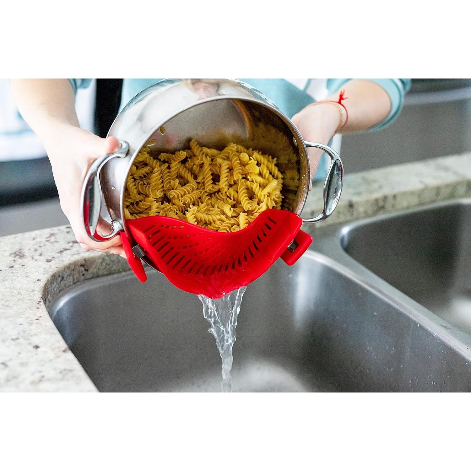 Colador de Pasta Arlig Clip On Silicona Ajuste Universal