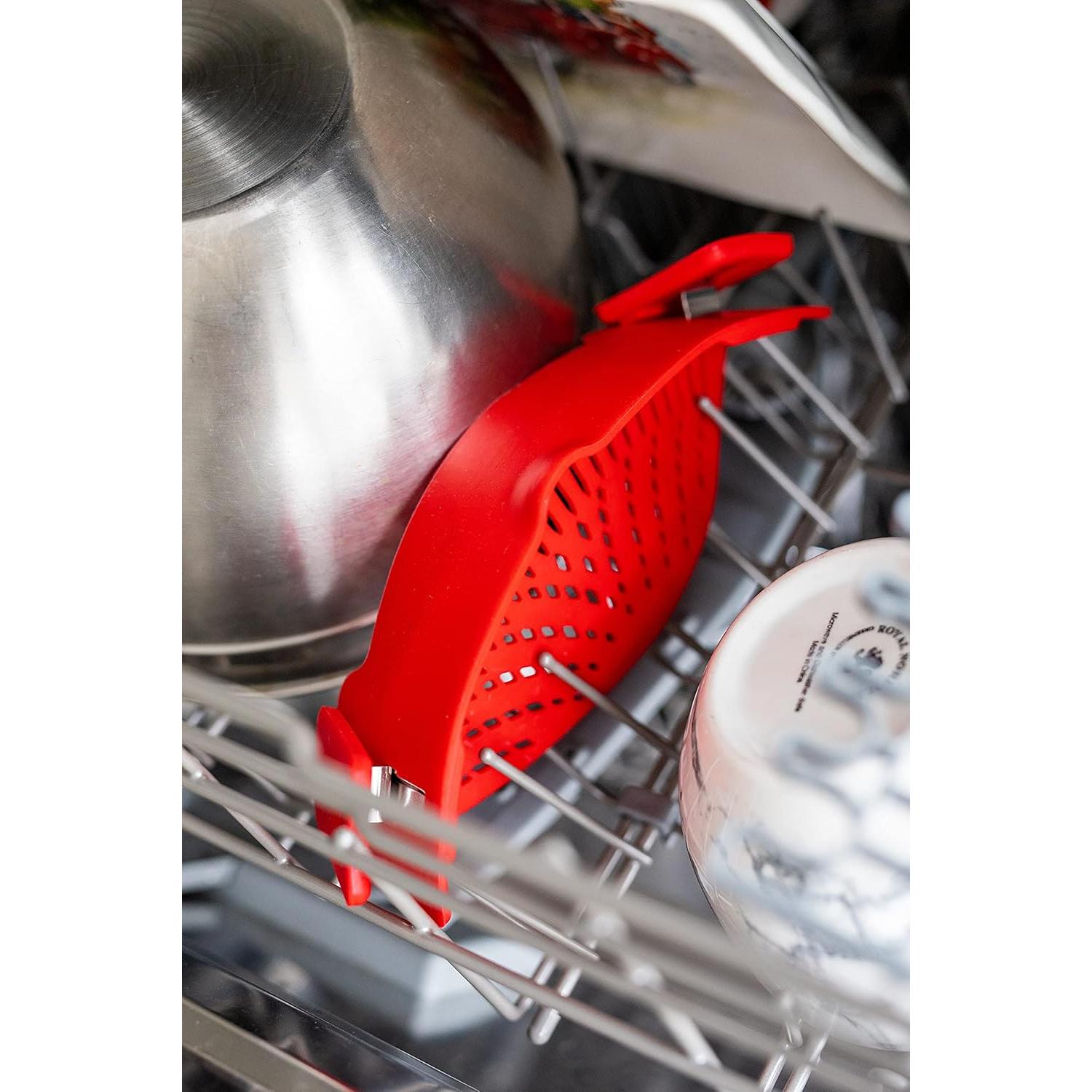 Colador de Pasta Arlig Clip On Silicona Ajuste Universal