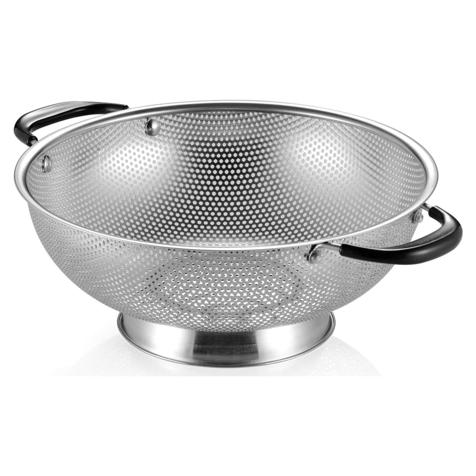 Colador de Acero Inoxidable Tiawudi 5 Cuartos Microperforado