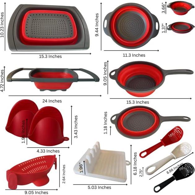 Juego de Utensilios de Cocina Silicona 10 Piezas BaraBara