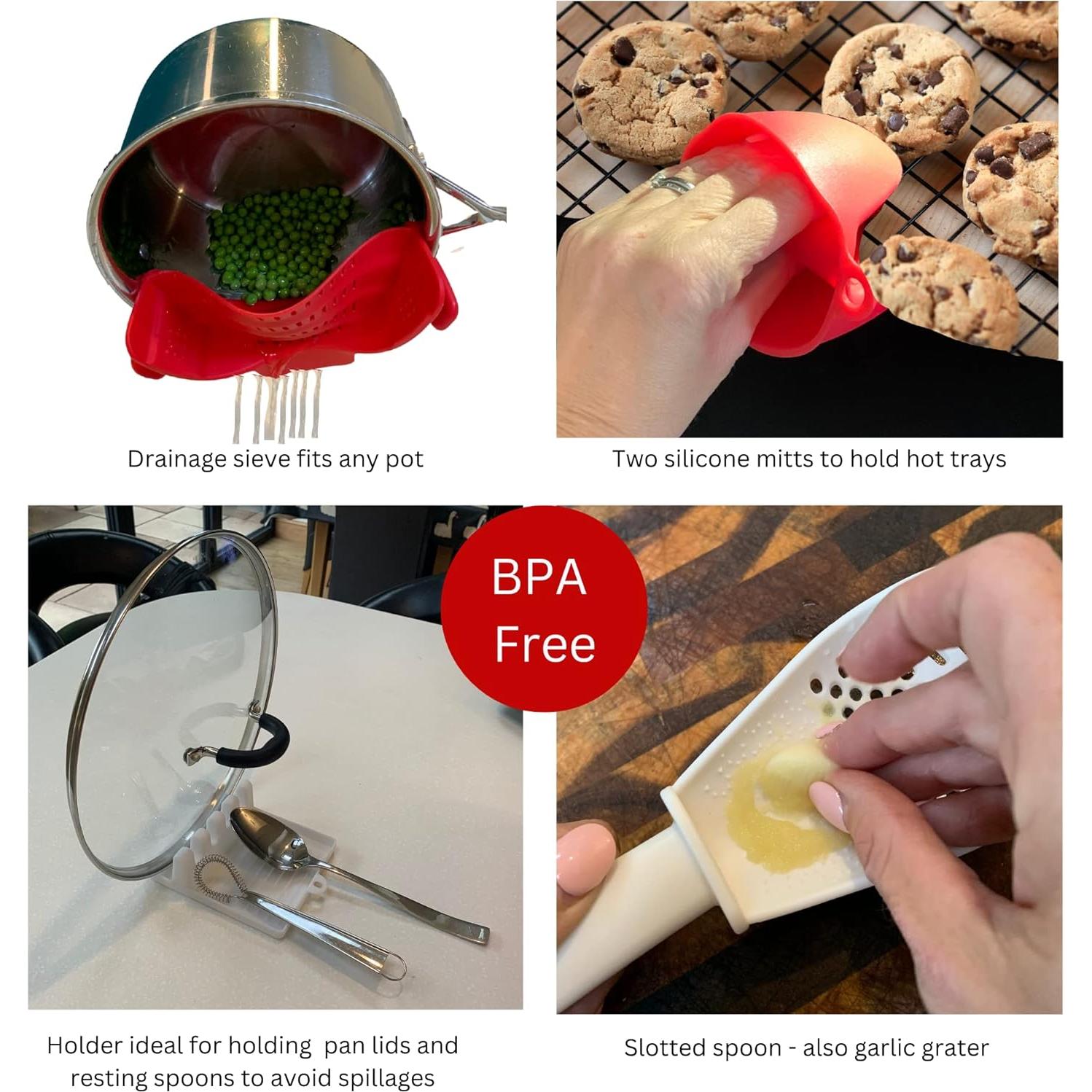 Juego de Utensilios de Cocina Silicona 10 Piezas BaraBara