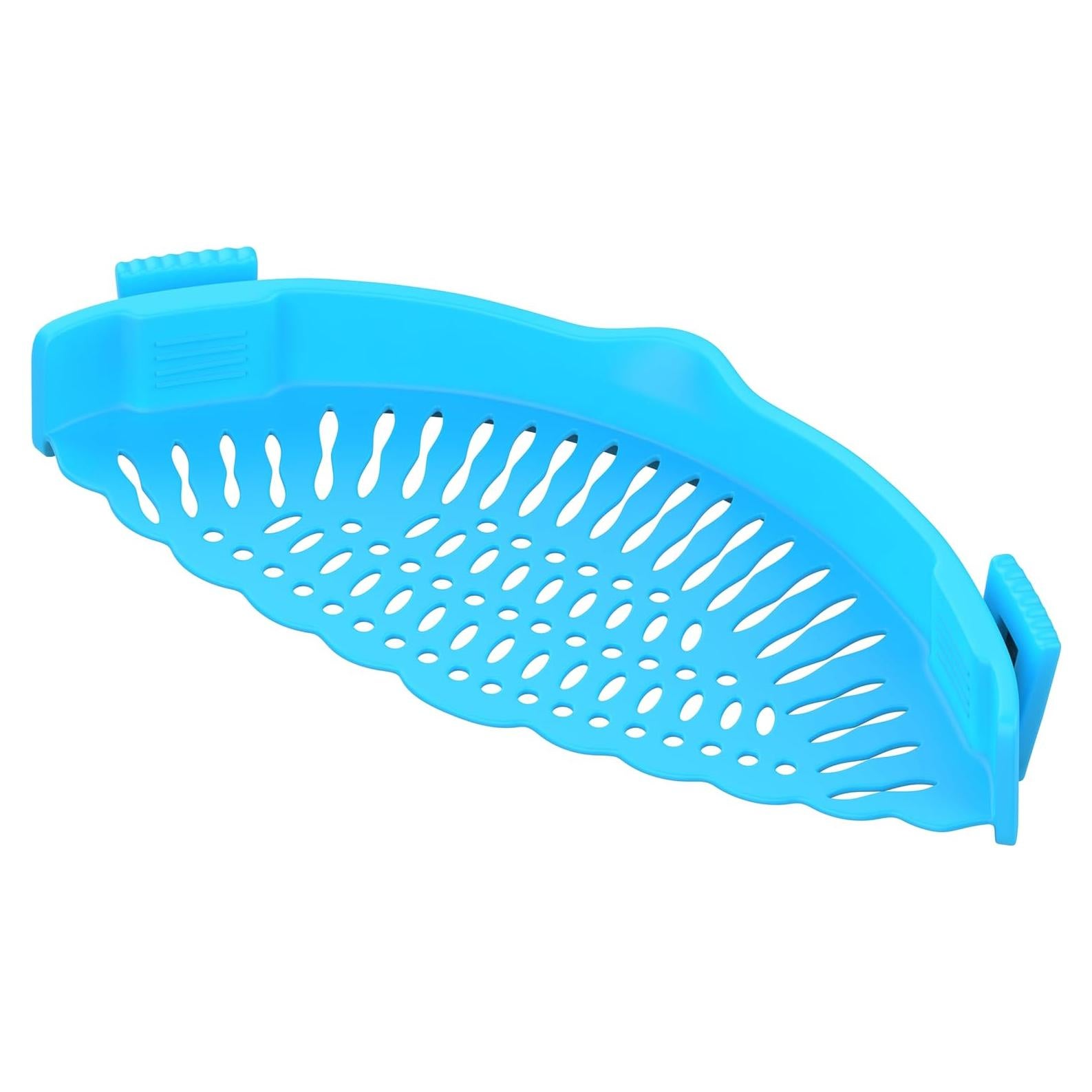 Colador de Silicona Clip Genérico 23x8 cm Azul - Drenaje Fácil