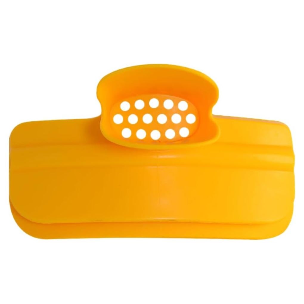 Colador de Silicona Cabilock Antiderrame Amarillo 12.99x6.99cm