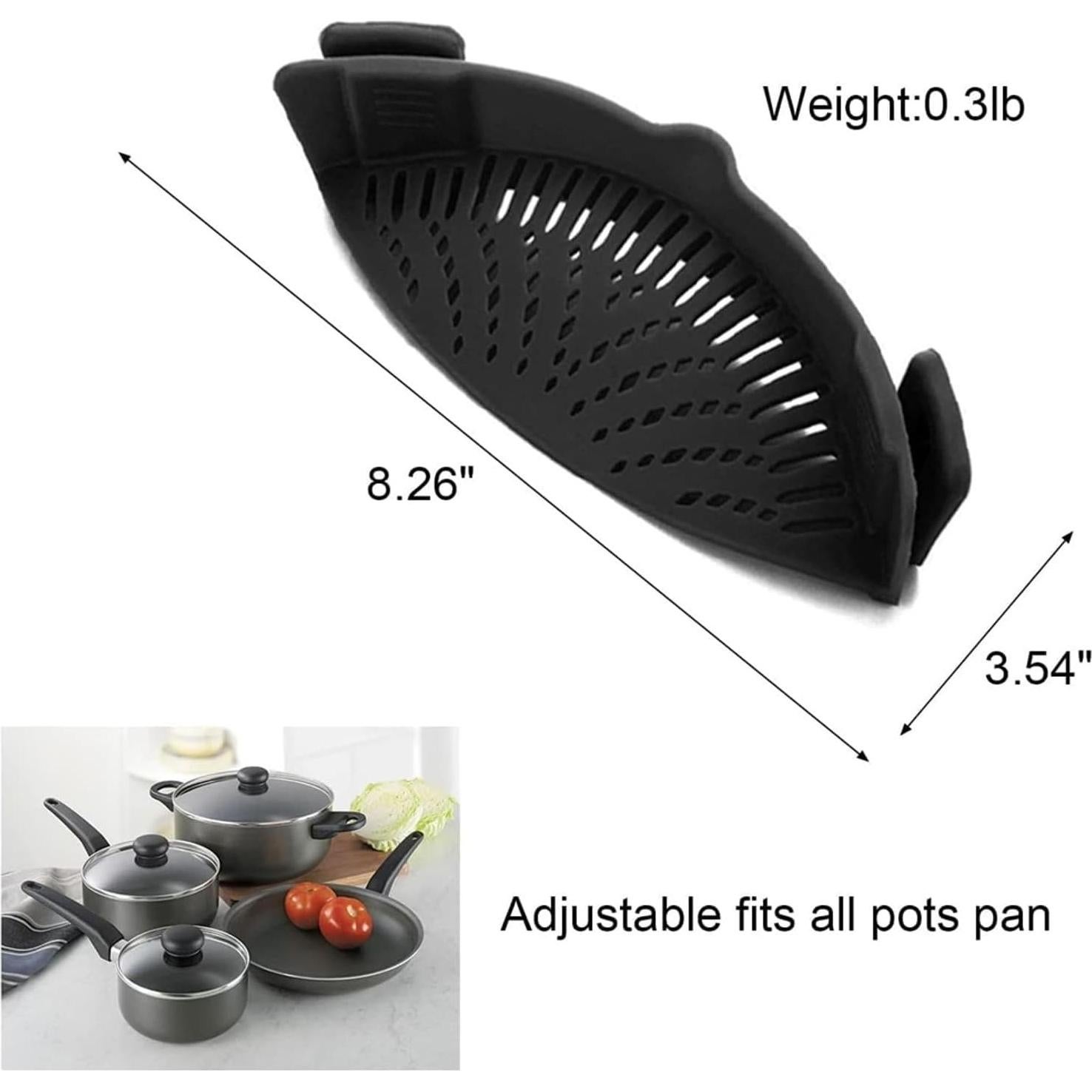 Colador Clip de Silicona LYLHZRMDGC para Pasta y Verduras