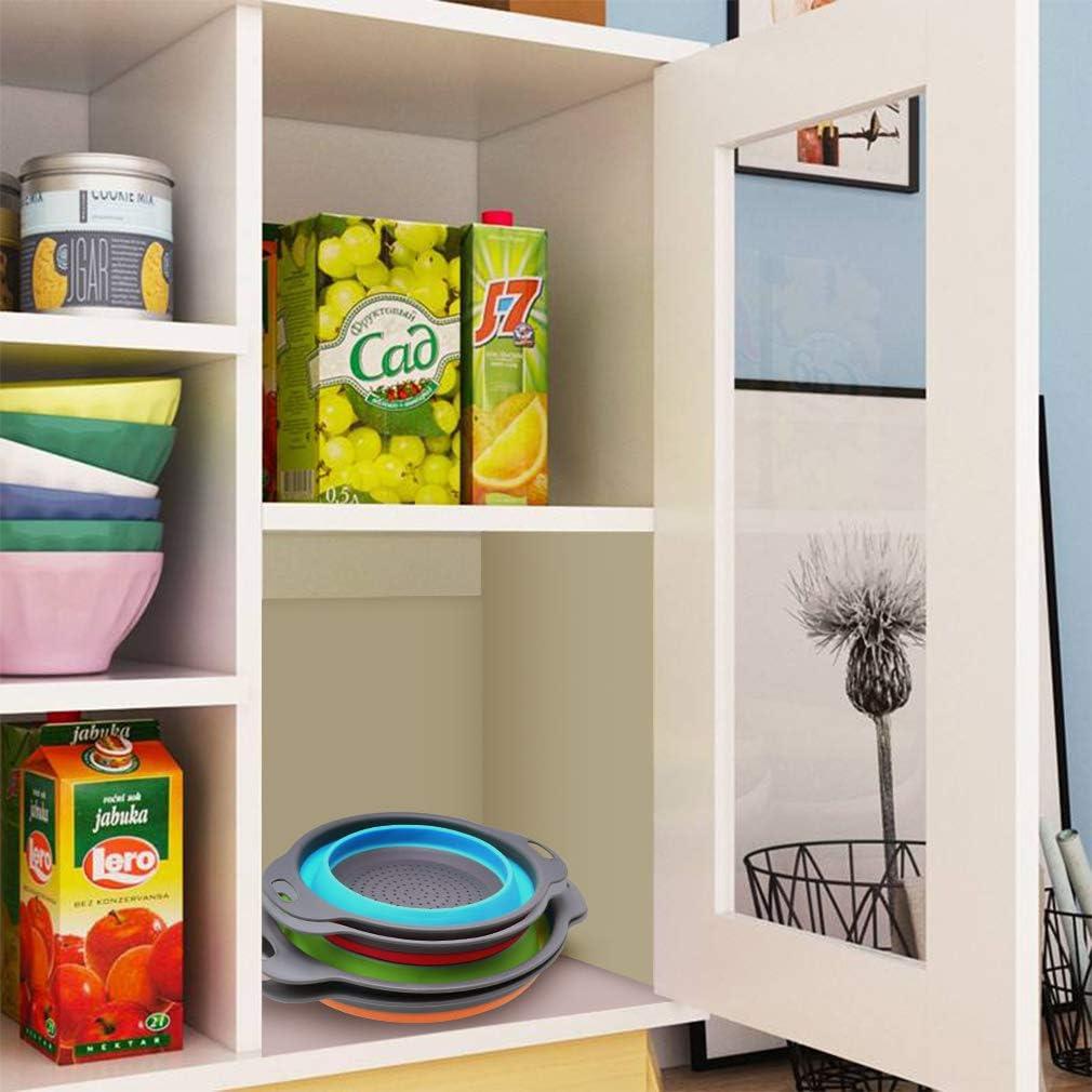 Juego de Coladores Colapsables QiMH 4 y 2 Cuartos - Silicona