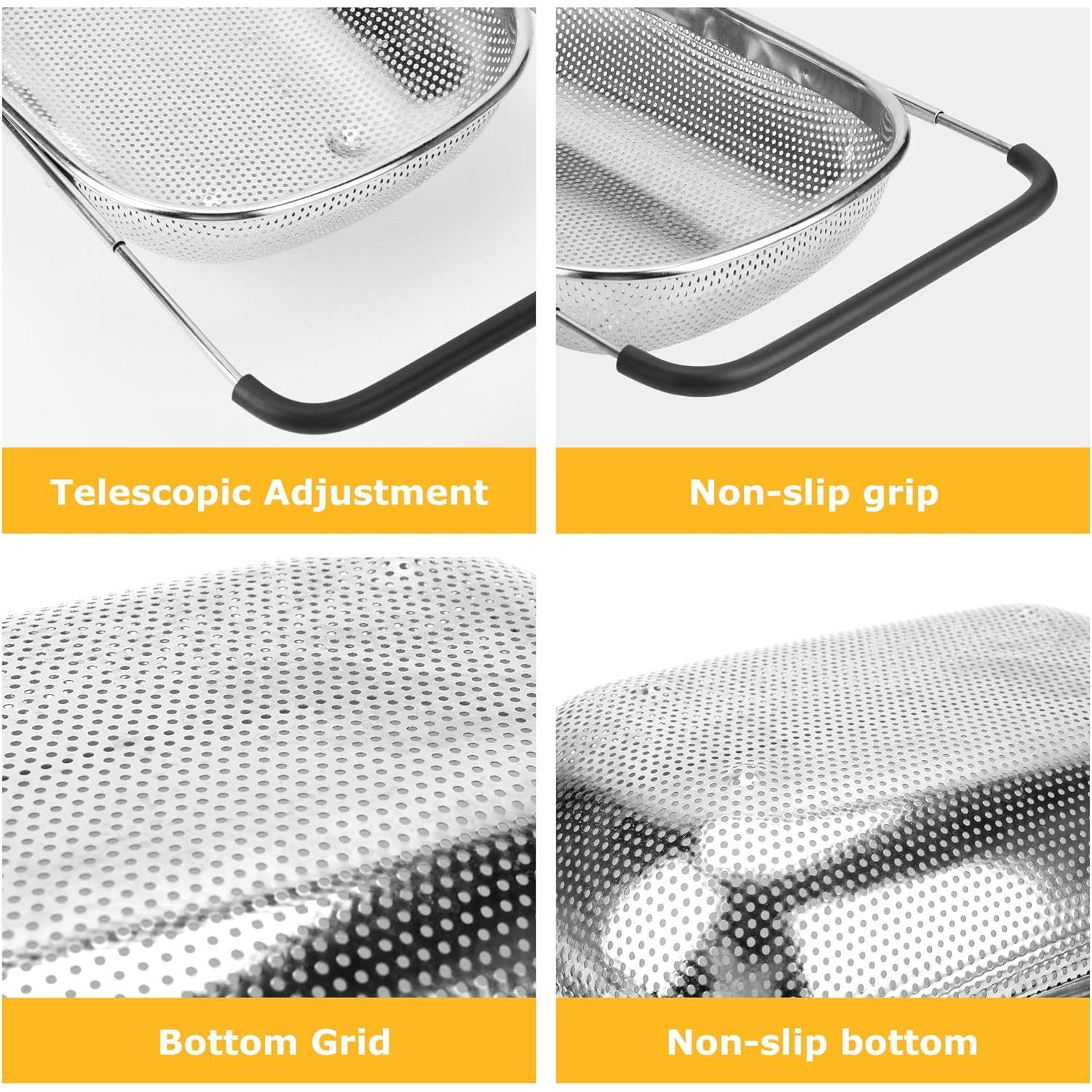 Colador de Fregadero ZDRongZhen Acero Inoxidable Expandible 36.1 cm