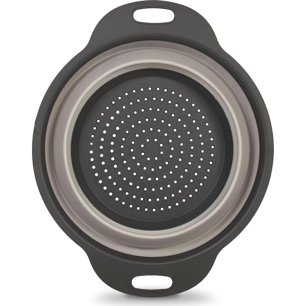 Colador Plegable Glad 2L - Drenador de Pasta y Verduras Gris