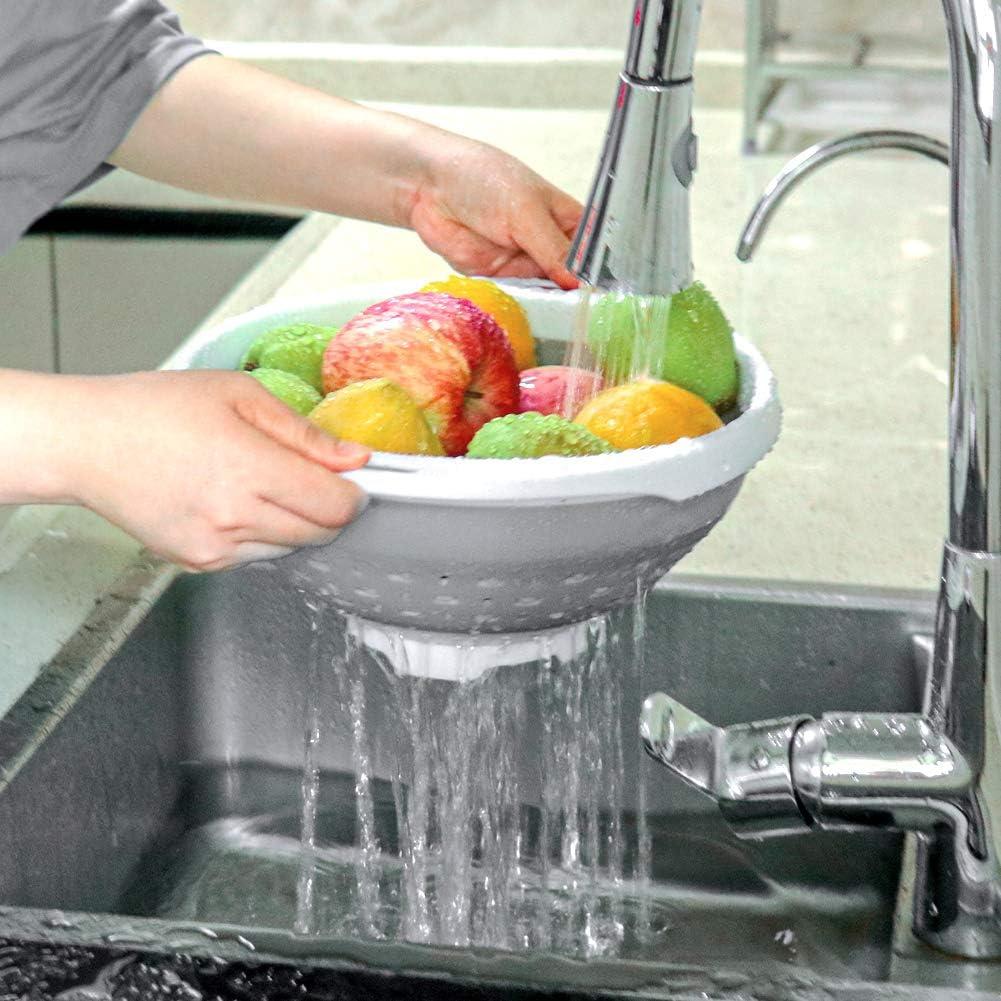 Colador Plegable QiMH 5 Cuartos para Pasta y Verduras