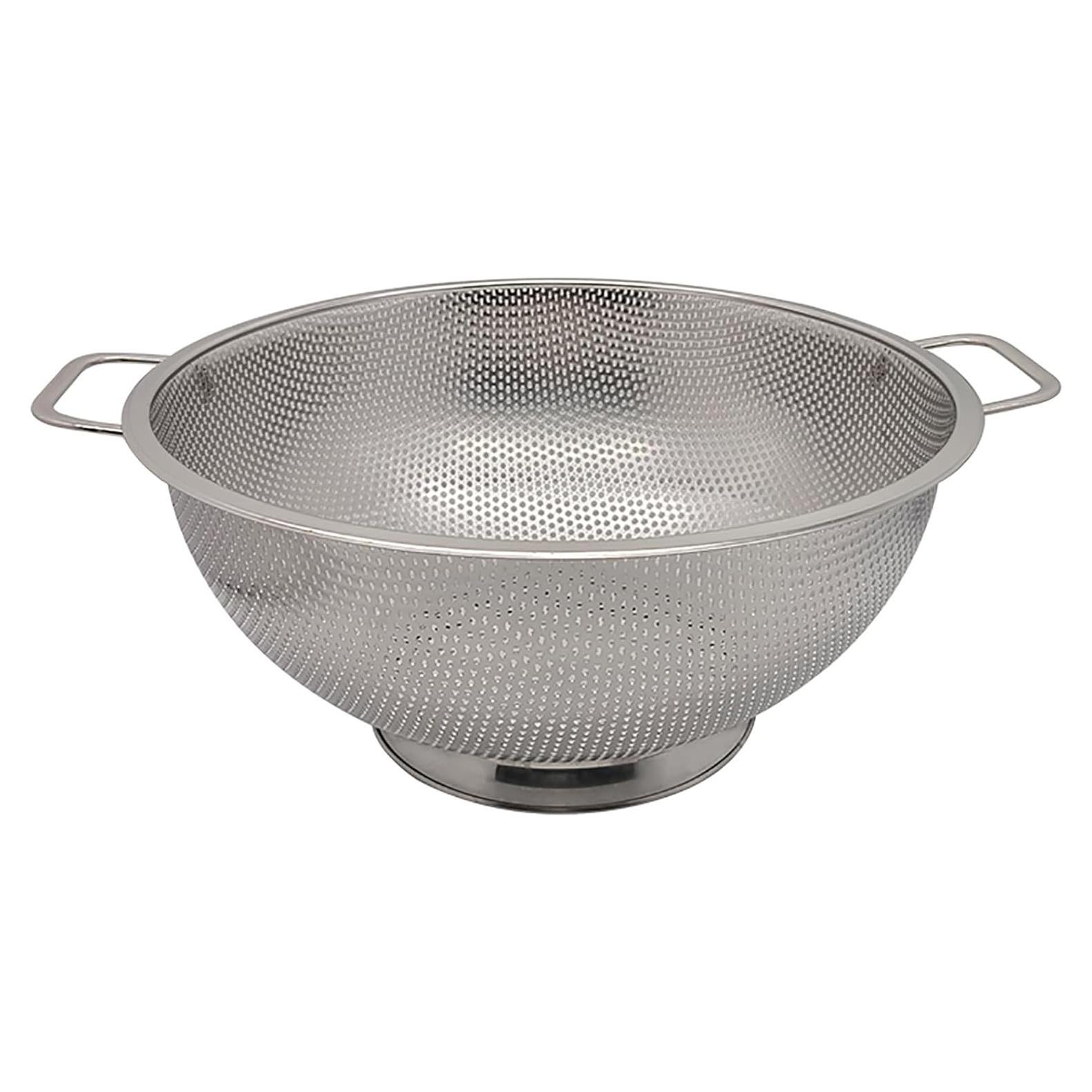 Colador Grande de Acero Inoxidable Fox Run 5 Cuartos 28 cm