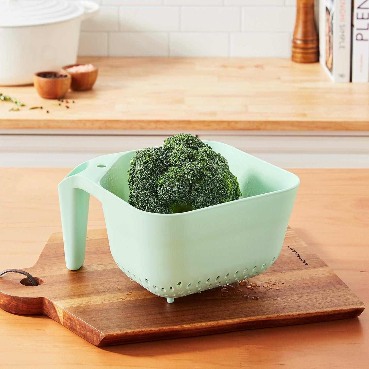 Colador Tovolo 3 Qt Libre de BPA para Pasta y Verduras Menta