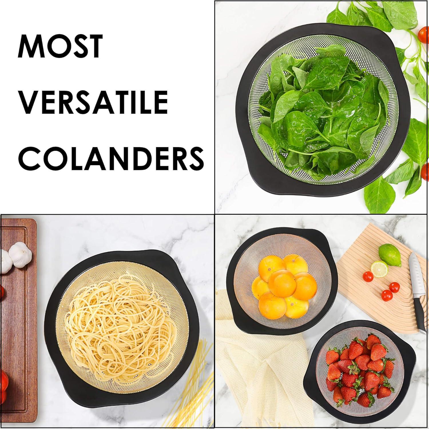 Juego de Coladores de Acero Inoxidable Rorence 2.37L y 4.07L