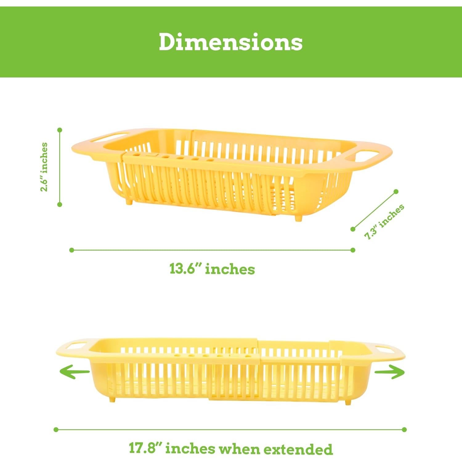 Colador Expandible sobre Fregadero Esenciales Nutridos 33 cm