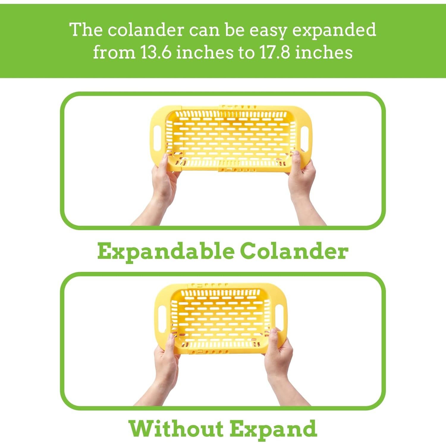 Colador Expandible sobre Fregadero Esenciales Nutridos 33 cm