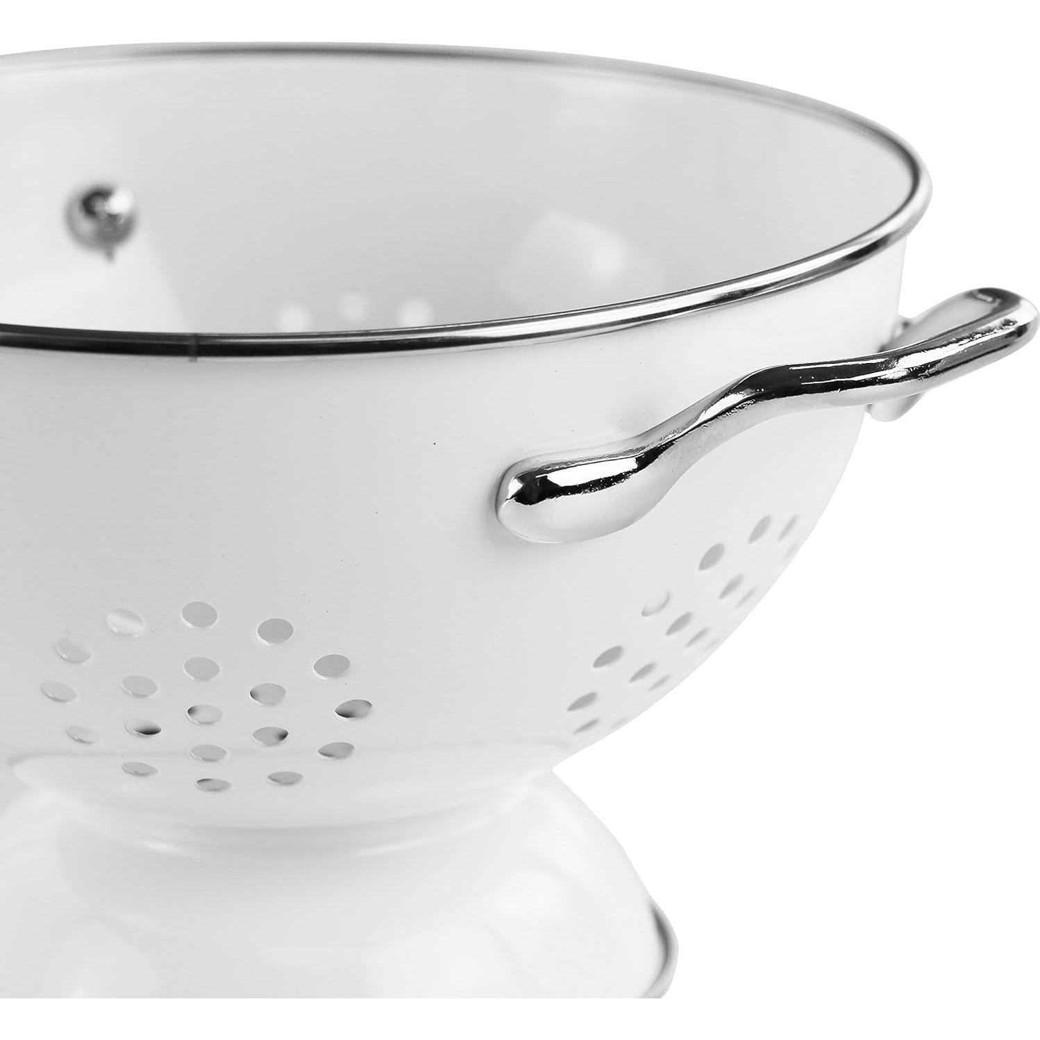 Colador de Acero Enameled Reston Lloyd 1.5L Blanco