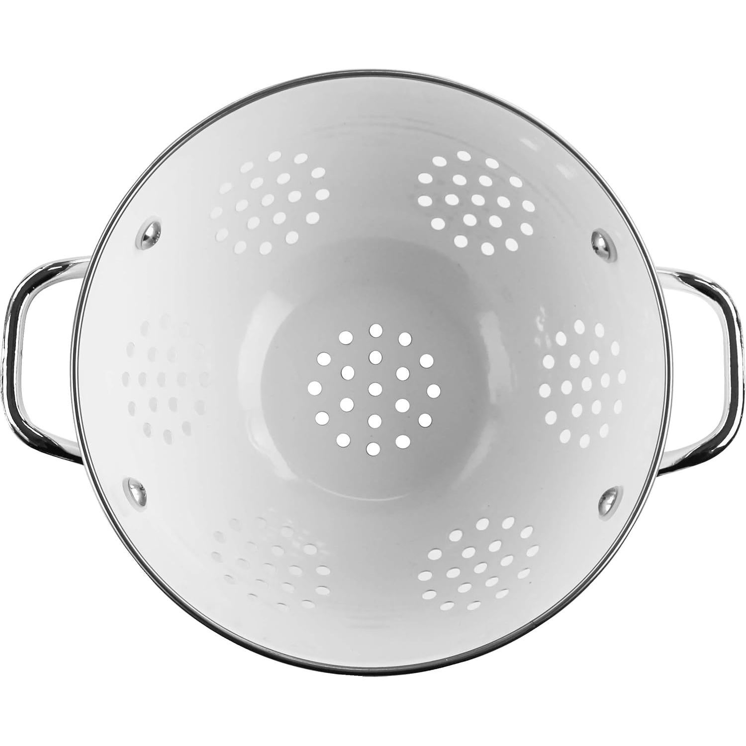 Colador de Acero Enameled Reston Lloyd 1.5L Blanco