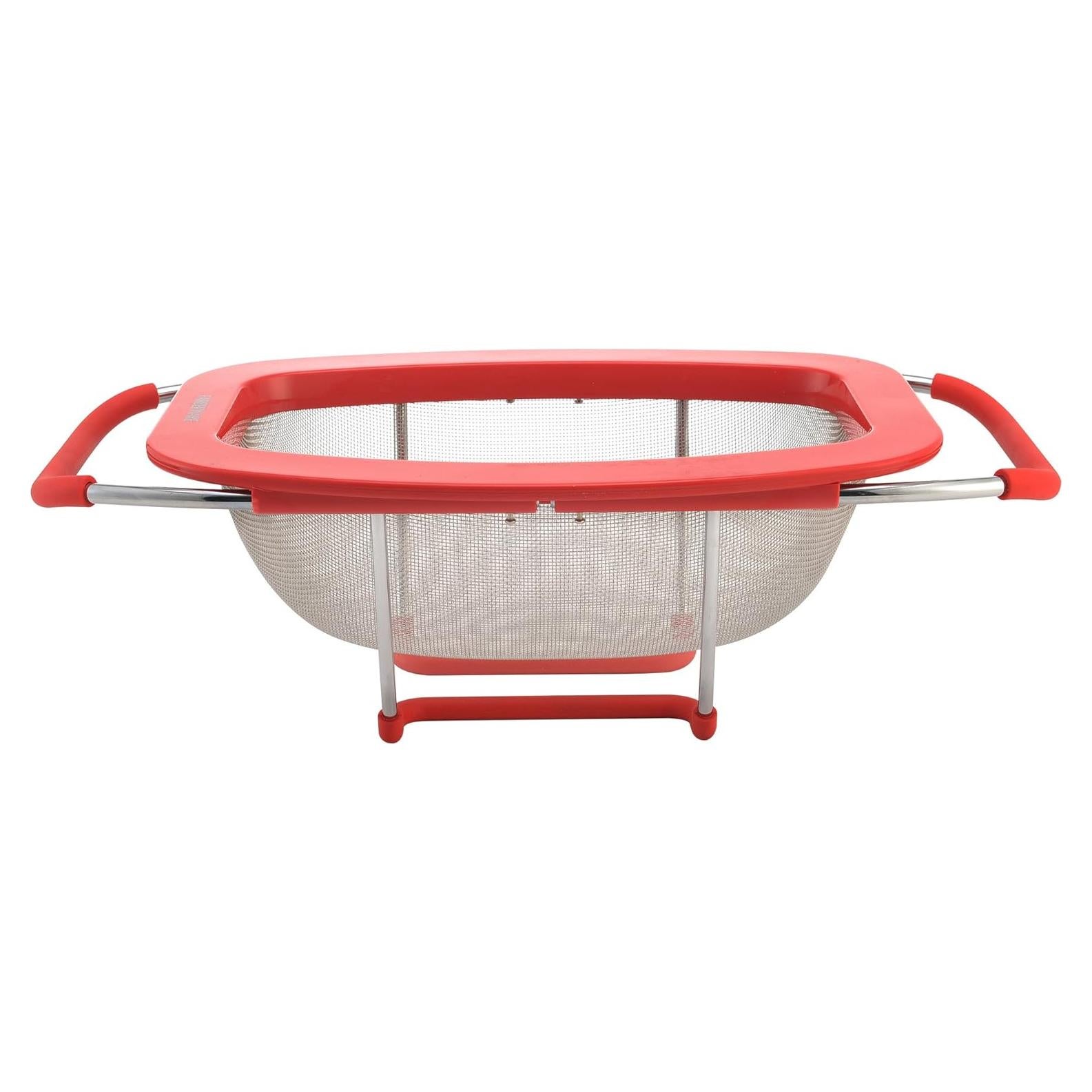 Colador Expandible de Acero Inoxidable Farberware 5216427 Rojo