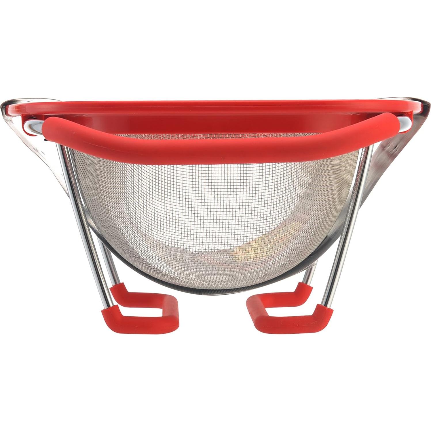 Colador Expandible de Acero Inoxidable Farberware 5216427 Rojo