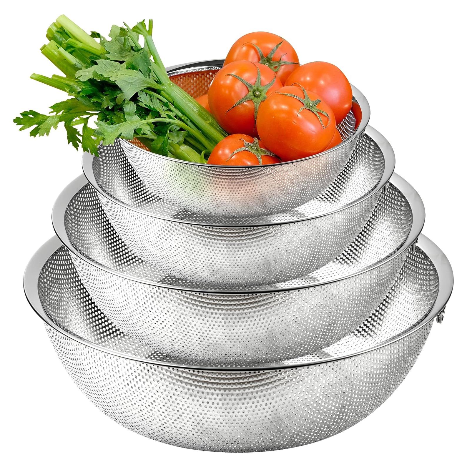 Juego de Coladores de Acero Inoxidable COMPORT K 4 Piezas 3.3-9L