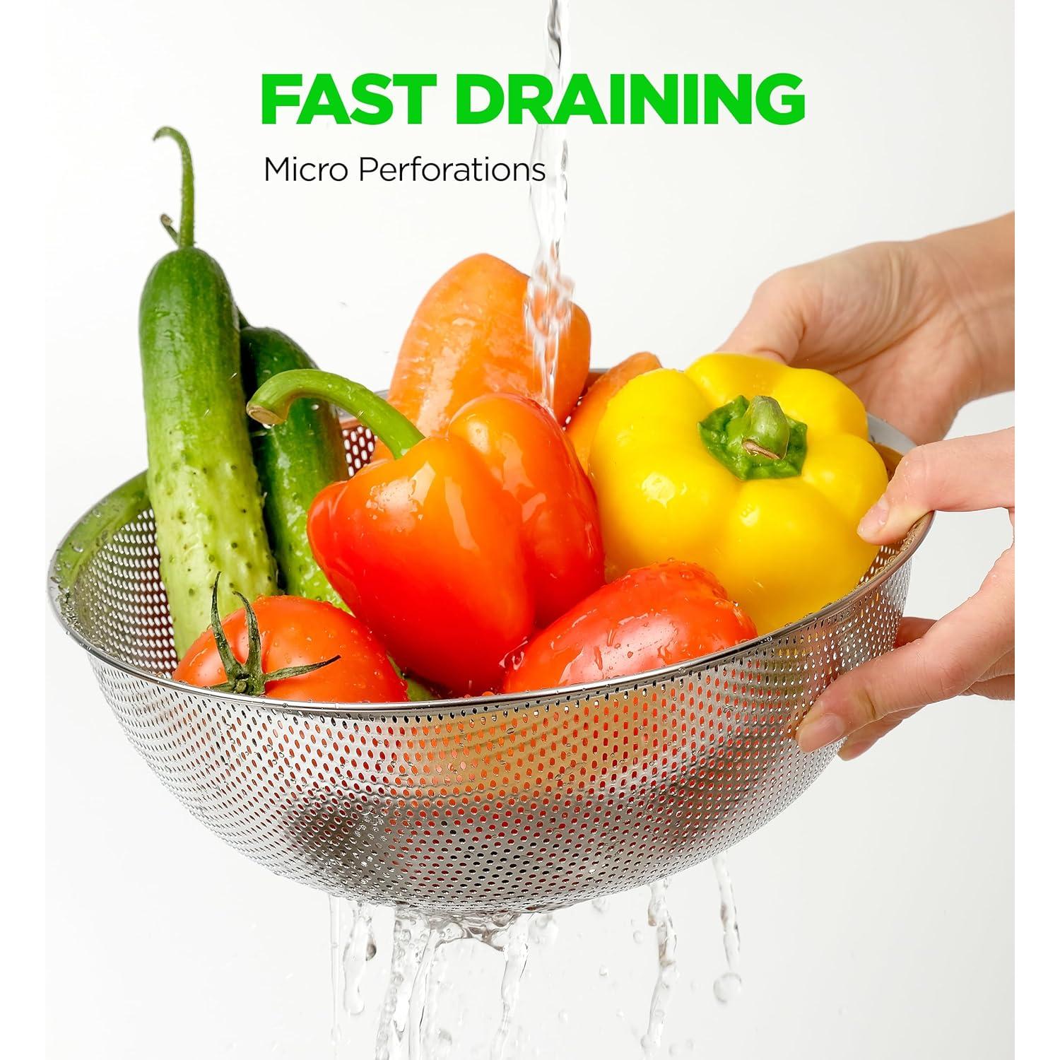 Juego de Coladores de Acero Inoxidable COMPORT K 4 Piezas 3.3-9L