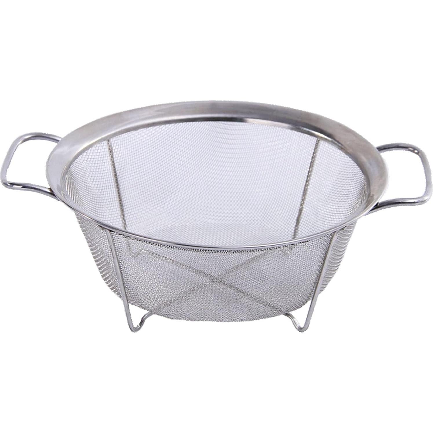 Colador de Malla de Acero Inoxidable AJIODA 25 cm 4 Cuartos