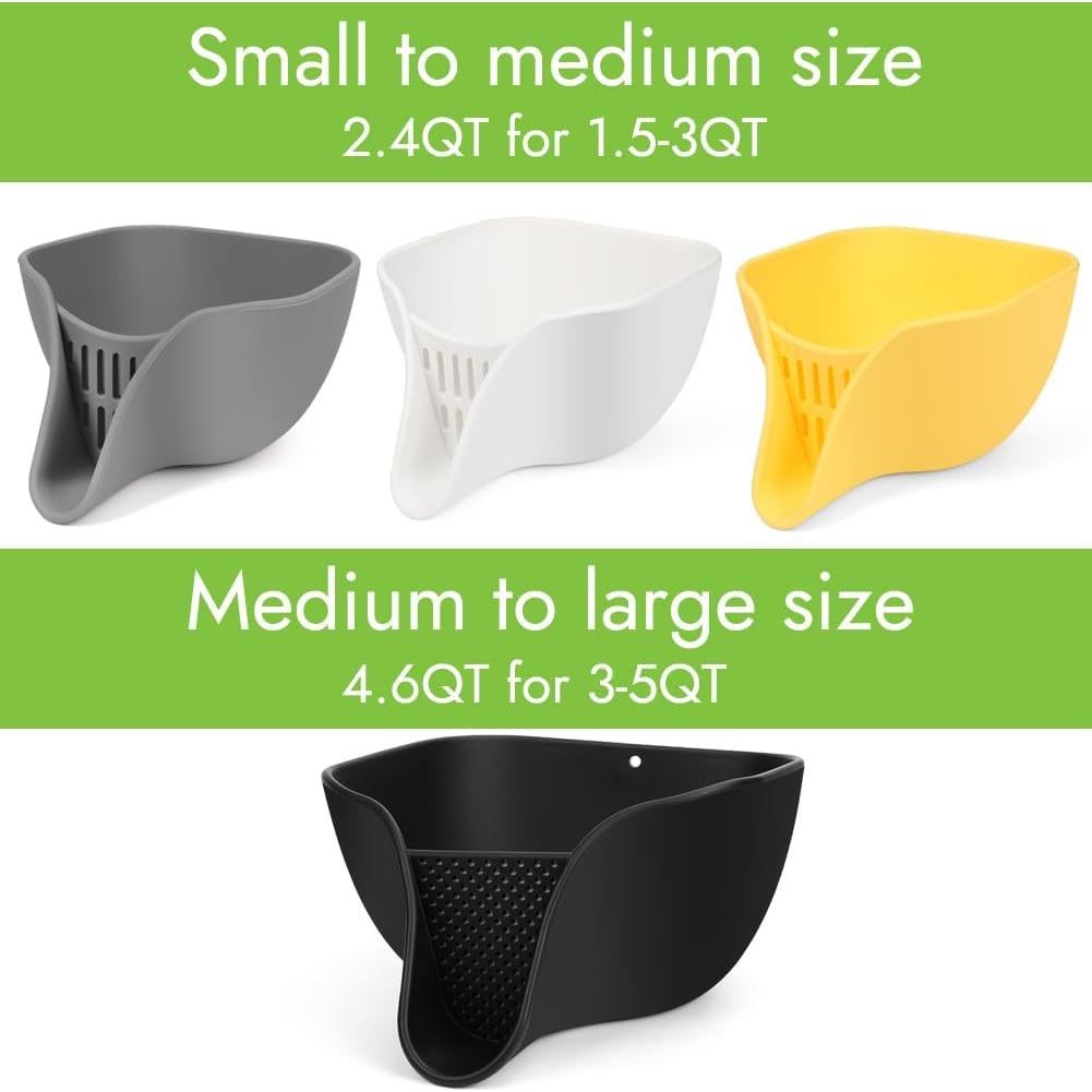 Cesta de Drenaje Multifuncional Advantez 2.4QT Silicona Gris