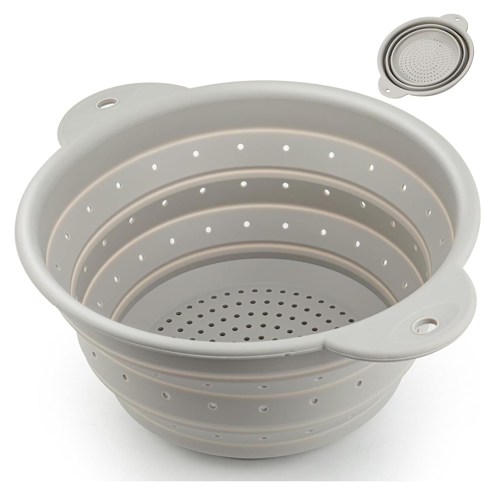 Colador Plegable de Silicona Yqlinnn 26.4 cm Apto Lavavajillas