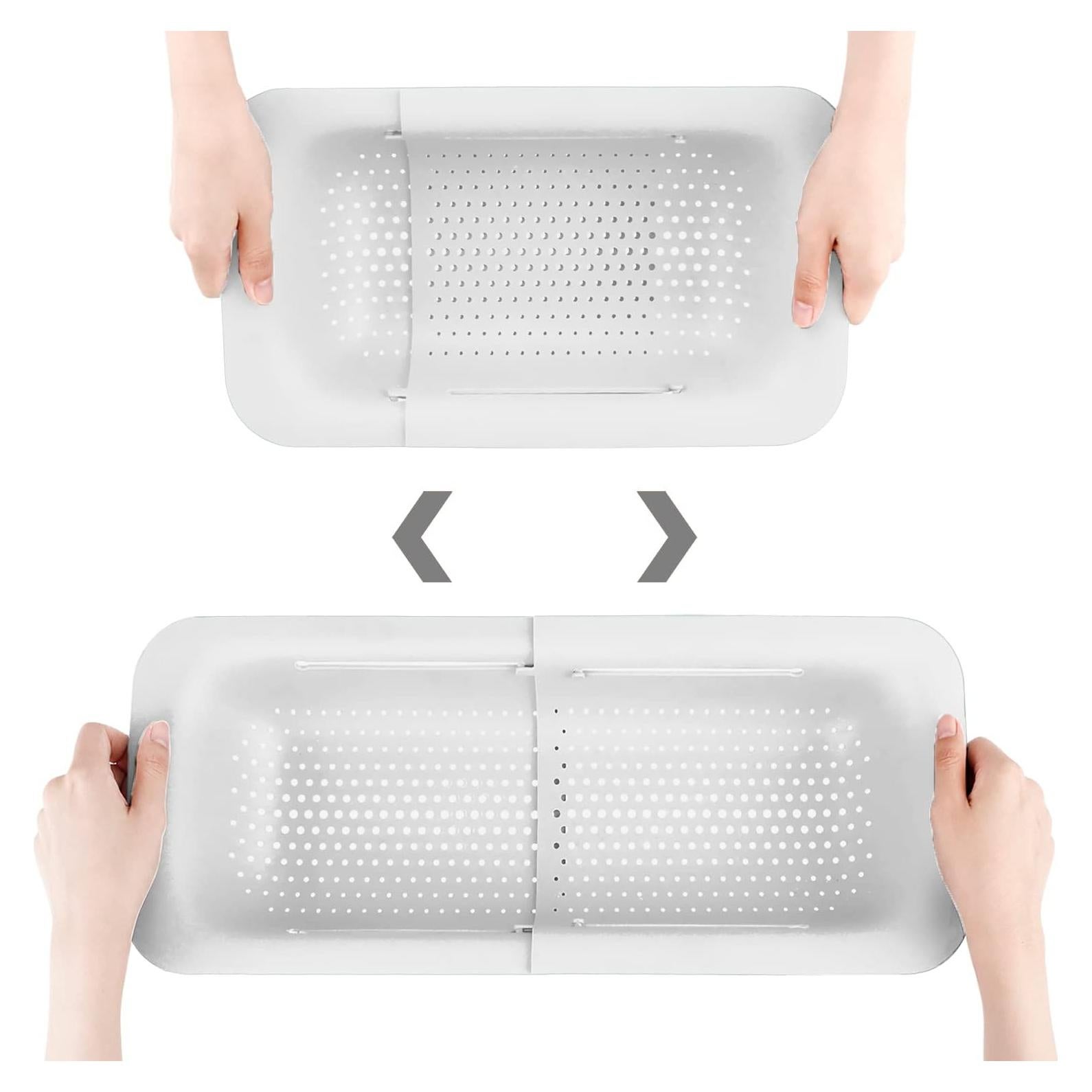 Colador Plegable WYOK Expandible 36.1 a 49.5 cm Blanco