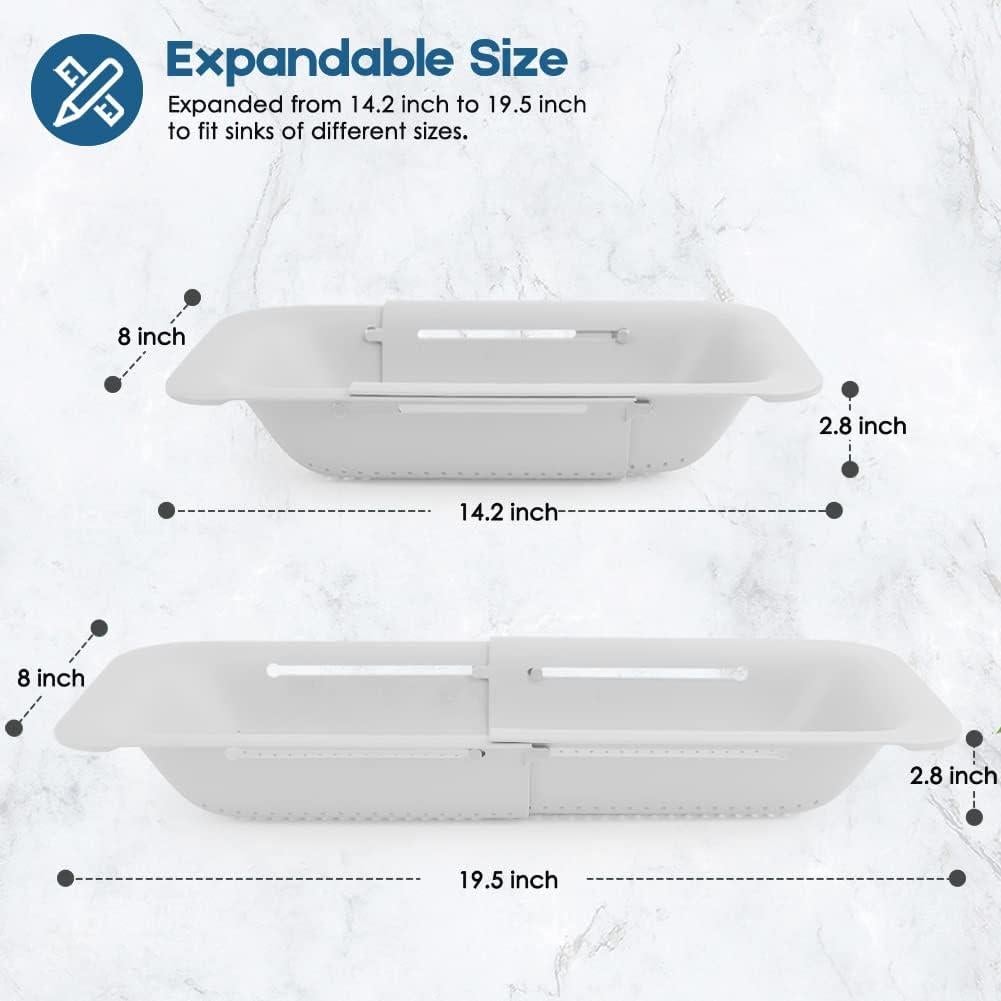 Colador Plegable WYOK Expandible 36.1 a 49.5 cm Blanco