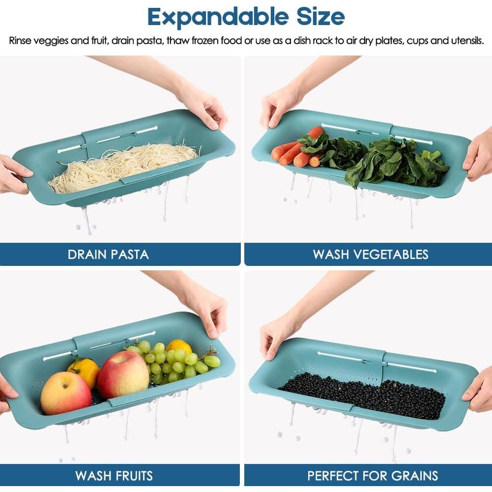 Colador Plegable WYOK Expandible 36.1 a 49.5 cm Blanco