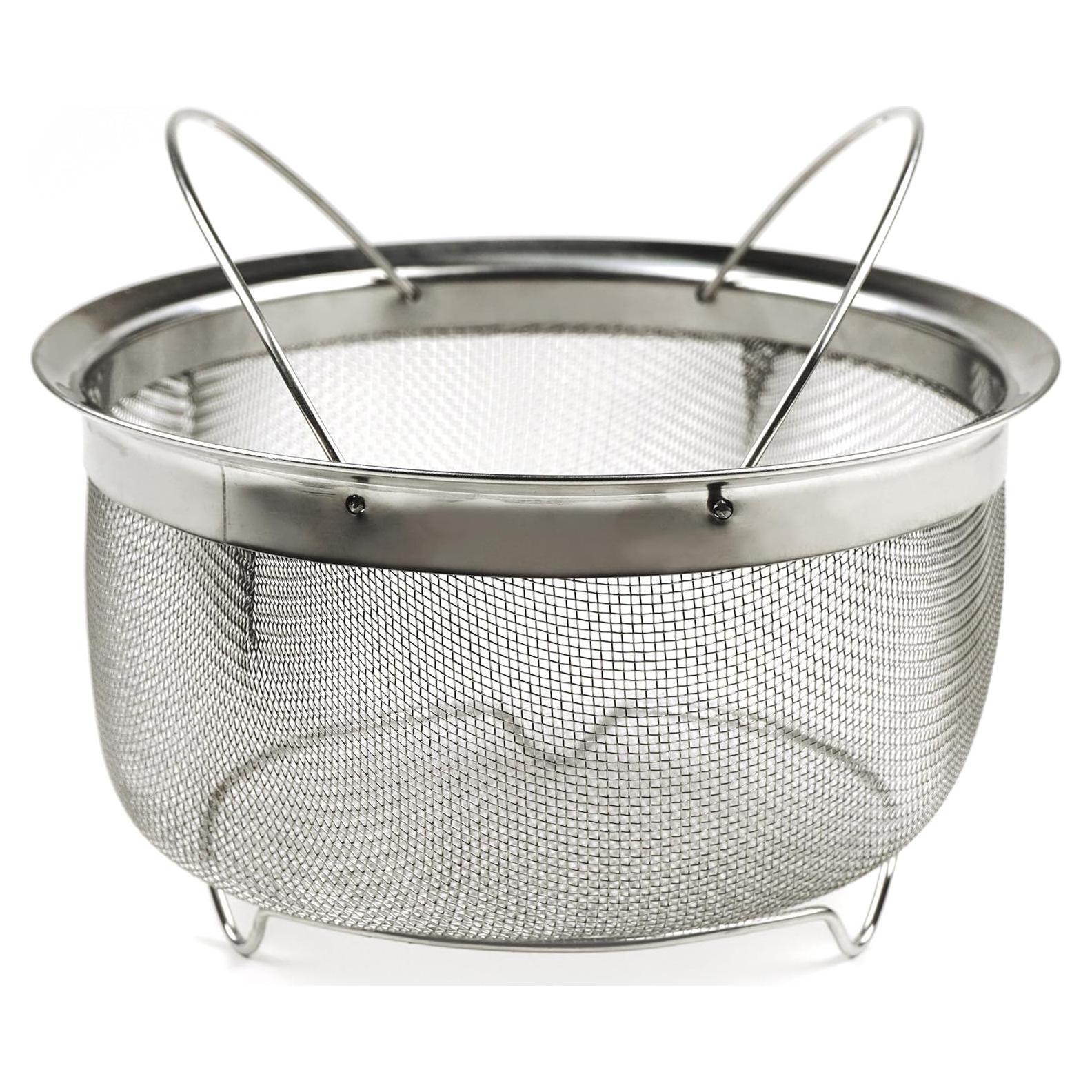 Colador de Malla Acero Inoxidable RSVP 3 Cuartos Plegable
