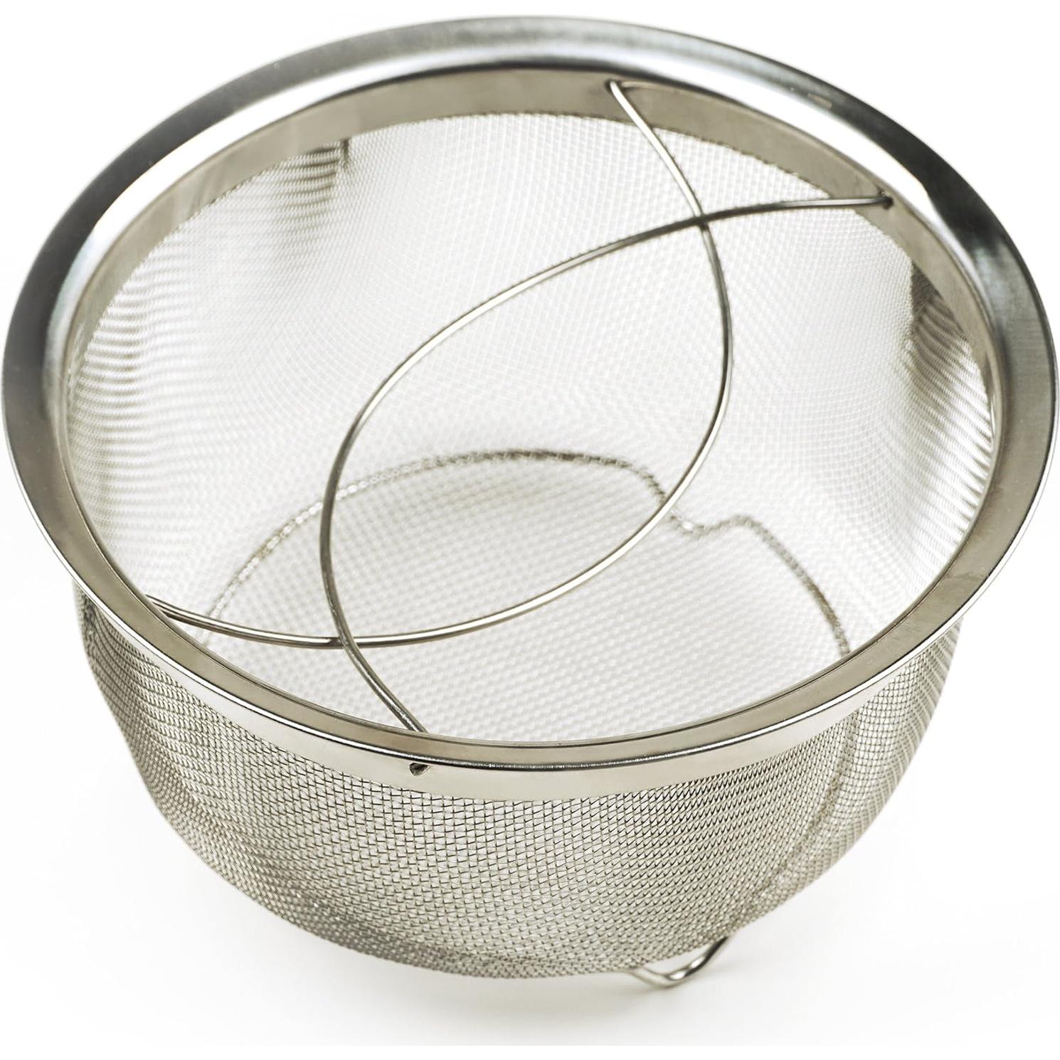 Colador de Malla Acero Inoxidable RSVP 3 Cuartos Plegable