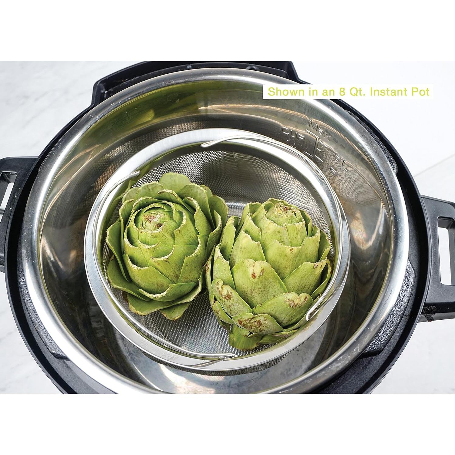 Colador de Malla Acero Inoxidable RSVP 3 Cuartos Plegable