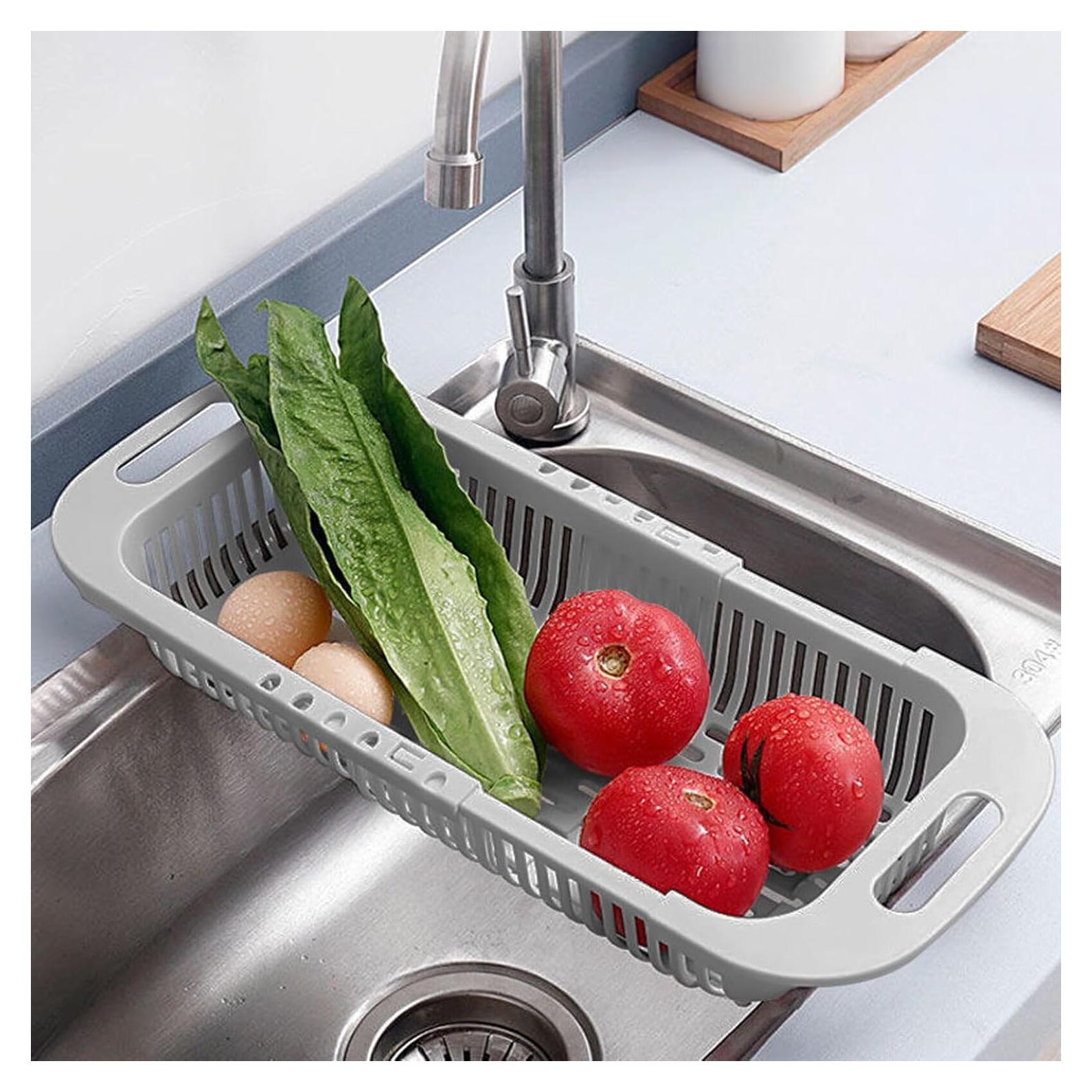 Colador Expandible MineSign para Fregadero - Gris Ajustable