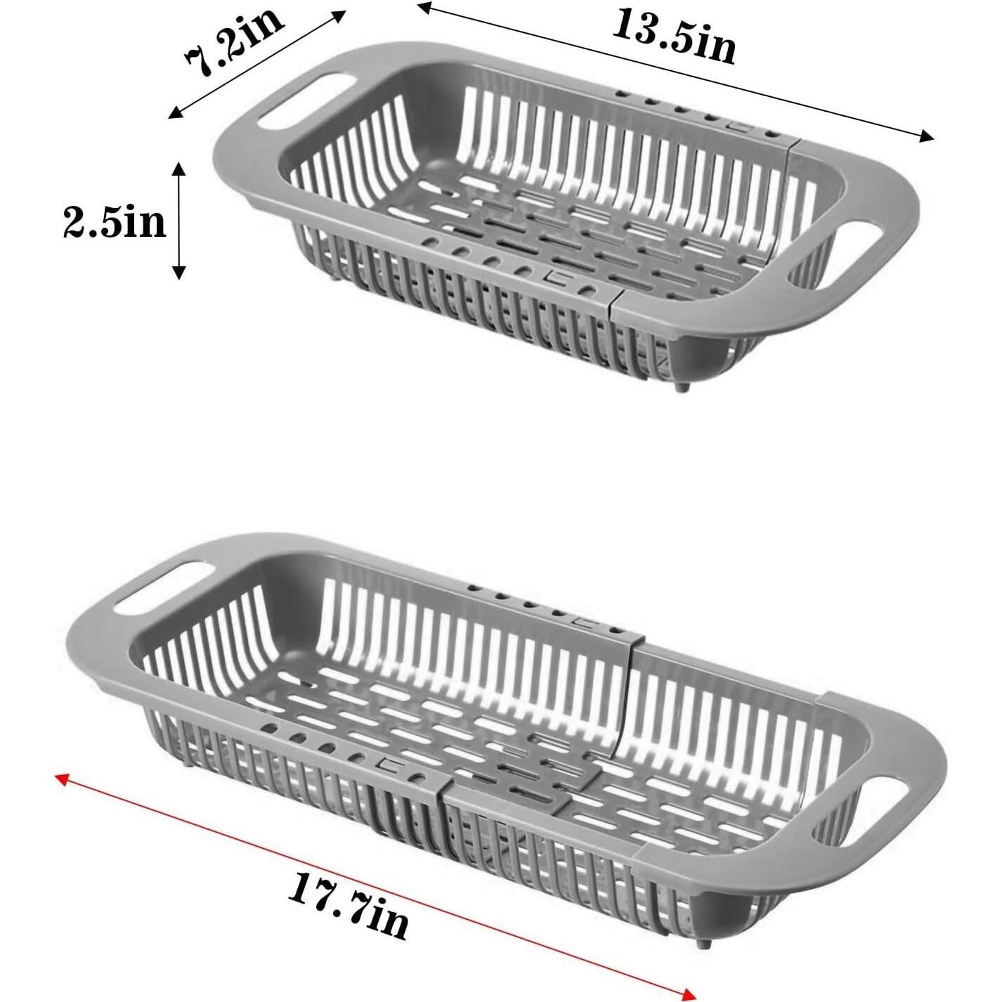 Colador Expandible MineSign para Fregadero - Gris Ajustable