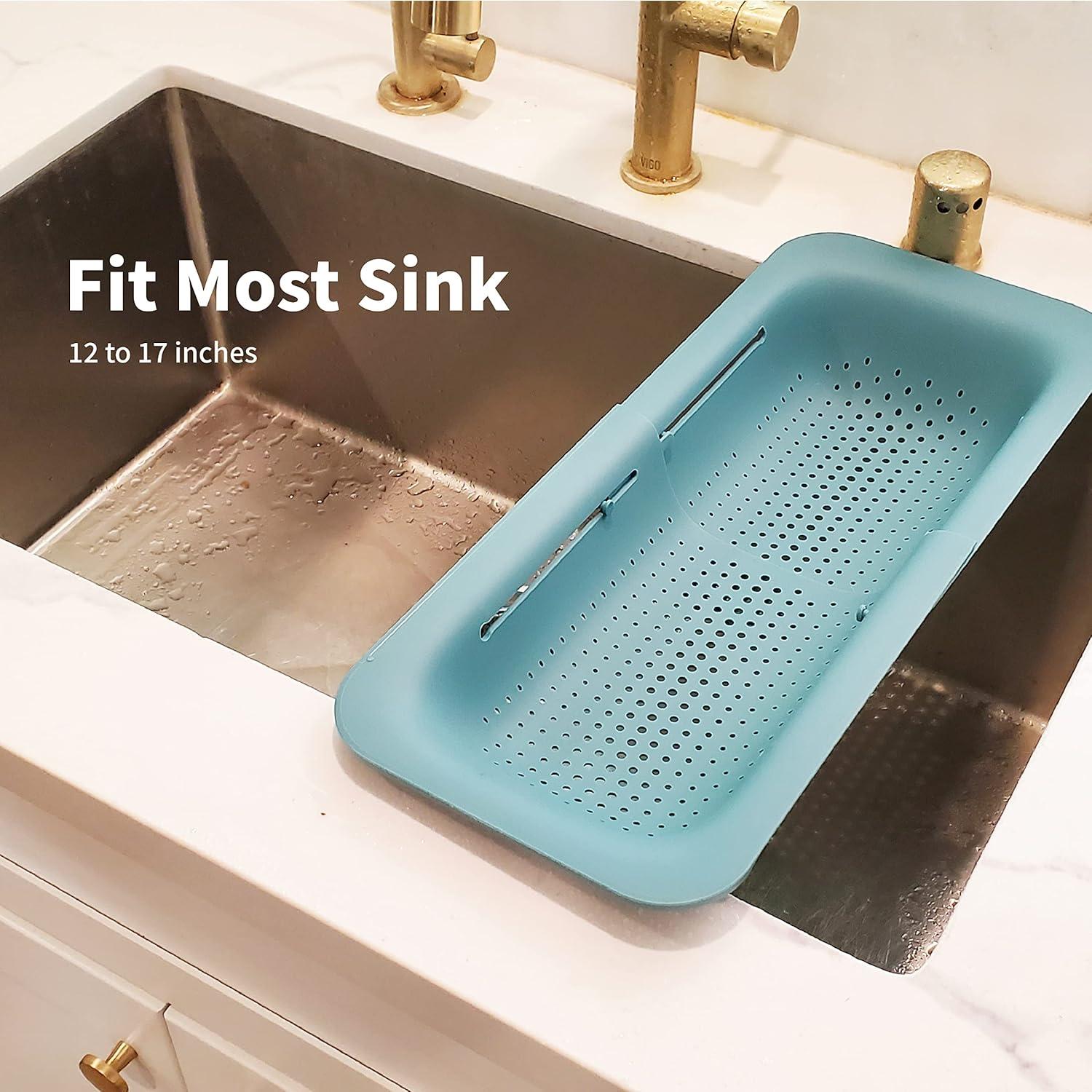 Cesto Colador Expandible Makerstep Verde 49.5x20.3 cm