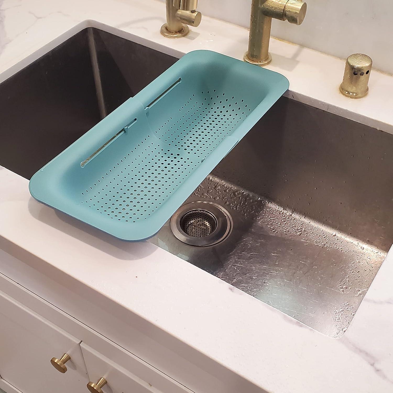 Cesto Colador Expandible Makerstep Verde 49.5x20.3 cm