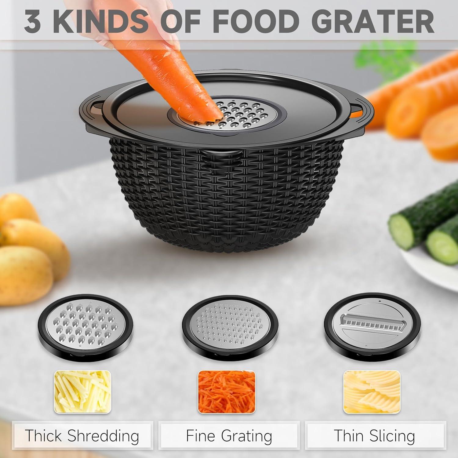 Juego de Coladores 4 en 1 Balavina - Acero Inoxidable Negro